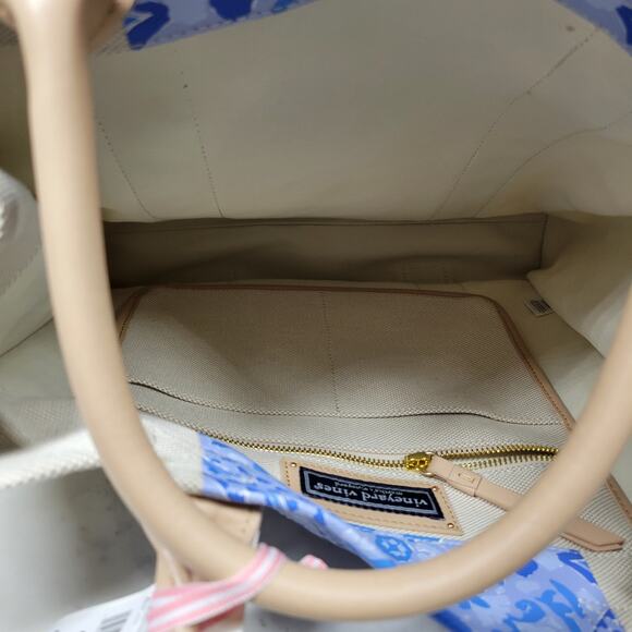 Vineyard Vines Blue and Tan Tote Bag - Picture 9 of 16
